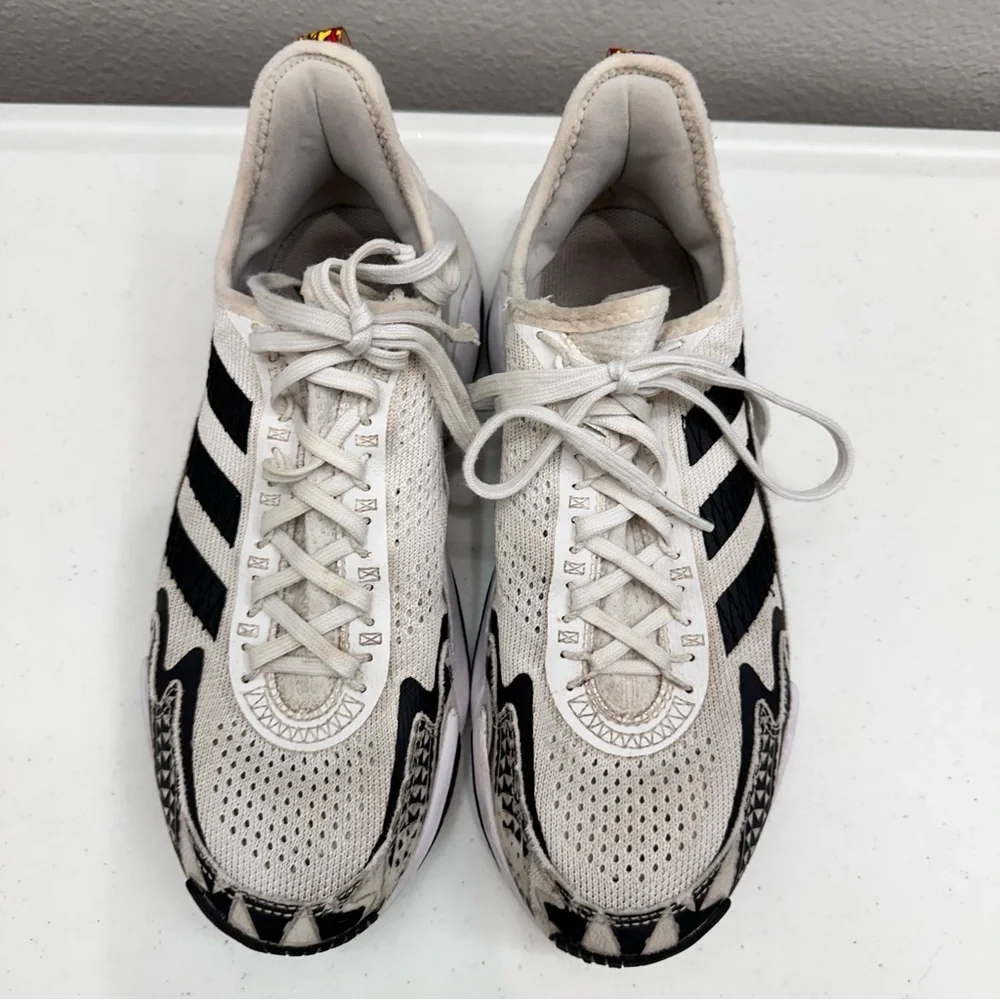 Adidas Mens Polynesian Bowl Sneakers Size 8.5 Black/White Shoes